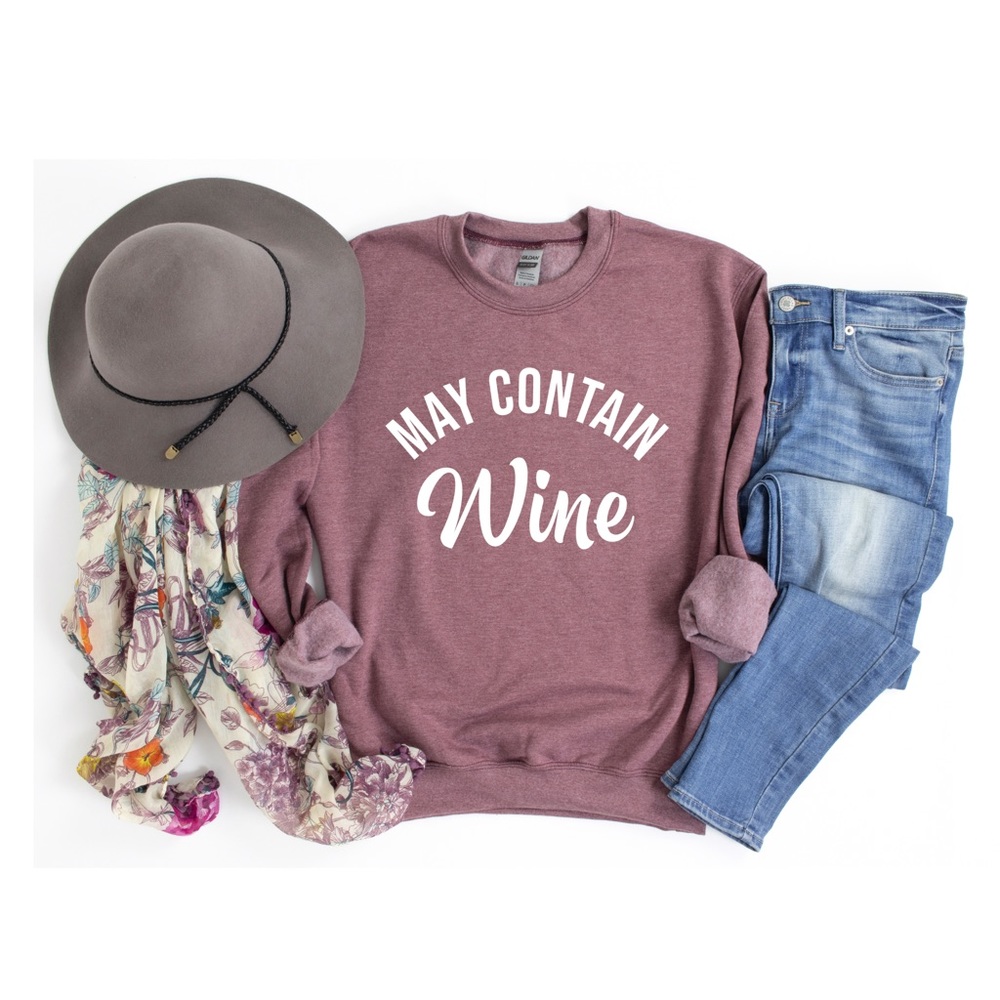 NWT May Contain Wine Sweatshirt